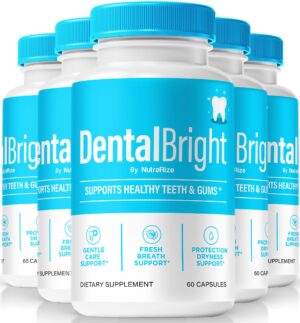 Paquete DentalBright 5 para soporte natural salud oral 300 cápsulas