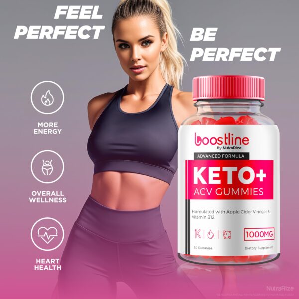 Etiqueta de suplemento Boostline Keto gummies para metabolismo