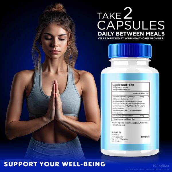 Frasco cápsulas Liver Flow Plus para detox y salud intestinal