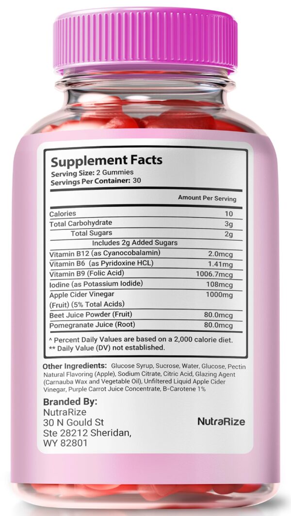 Gomitas naturales vinagre manzana fórmula keto premium