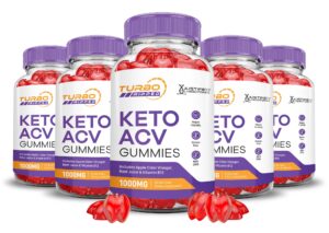 Gomitas Turbo Ripped Keto ACV con 1000mg vinagre sidra manzana