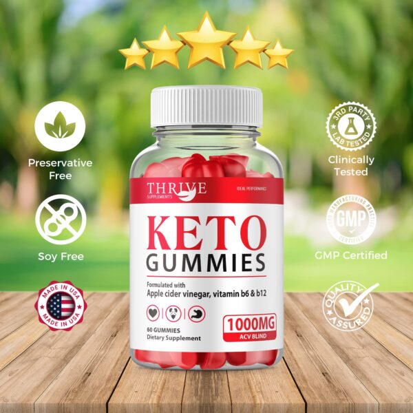 Paquete gomitas Thrive Ketos para suplemento ACV