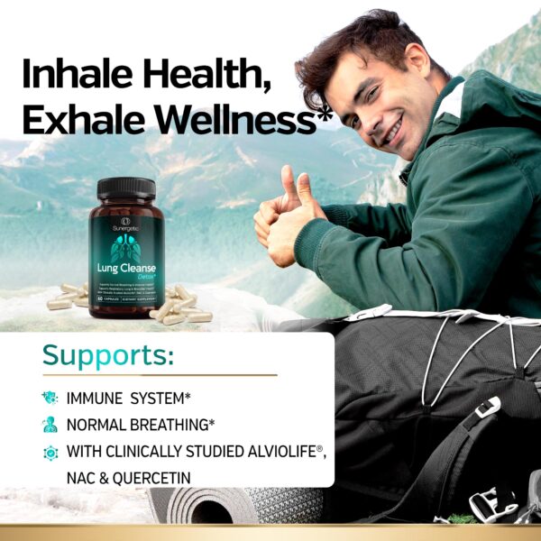 Suplemento nutricional pulmonar Sunergetic botella 60 cápsulas