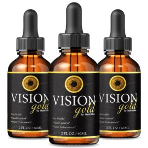 Frasco Vision Gold Drops con gotero