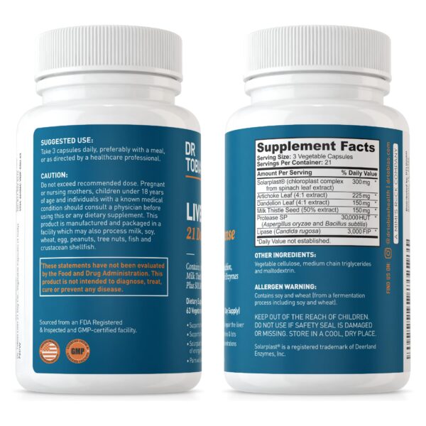 Paquete Dr. Tobias limpieza hígado y glutatión liposomal