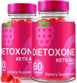 NutraRize Dietoxone Keto ACV gomitas caja frontal