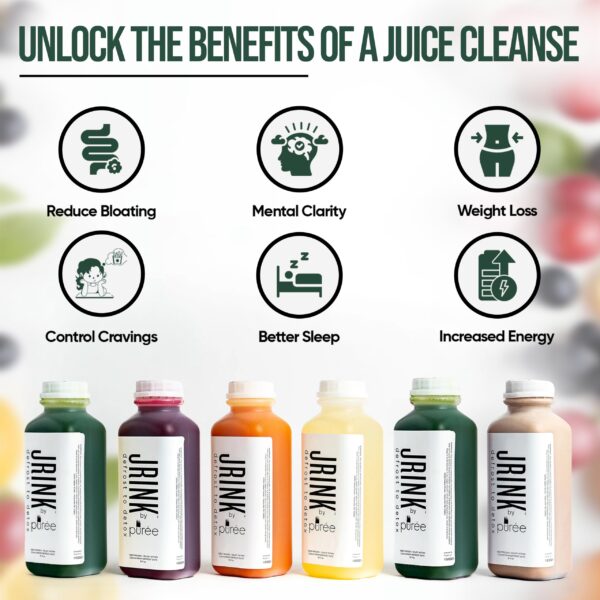 Jugos detox orgánicos JRINK by Purée sin aditivos