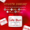 Cafe Burn mezcla limpia rendimiento 1 scoop formula diaria
