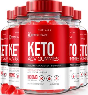 Keto Crave gomitas ACV paquete 5 para pérdida de peso avanzada