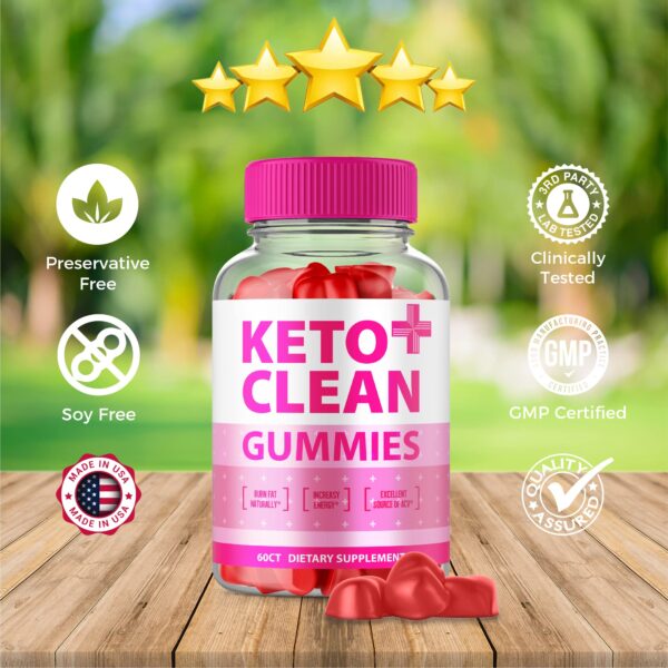 Gomitas Keto Clean Plus con vinagre de sidra y nutrientes