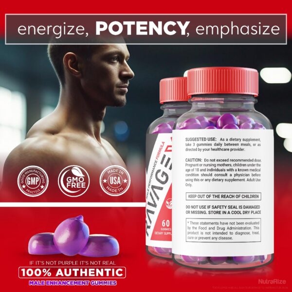 Gomitas para salud y energía hombres NutraRize