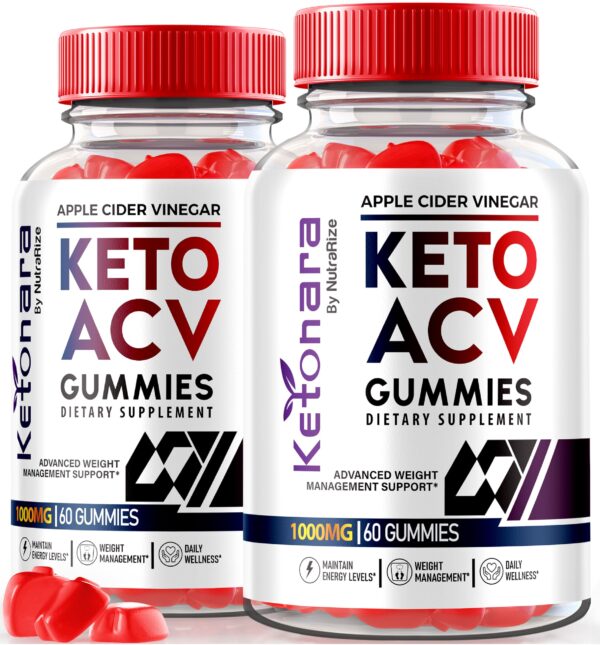 Paquete doble gomitas Ketonara Keto ACV pérdida de peso avanzada