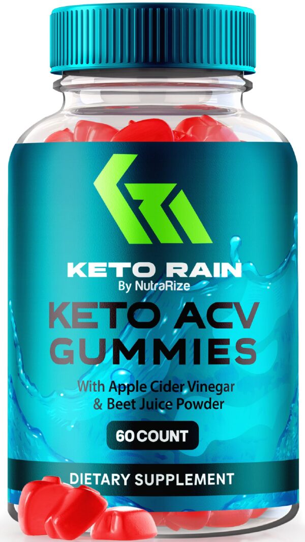 Gomitas naturales Keto Rain ACV envase frontal