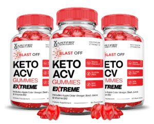 Gomitas Blast Off Keto ACV 2000mg paquete triple Justified Laboratories