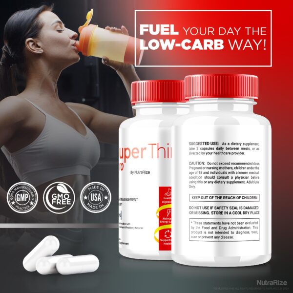 SuperThin Pro cápsulas NutraRize para pérdida peso y detox natural