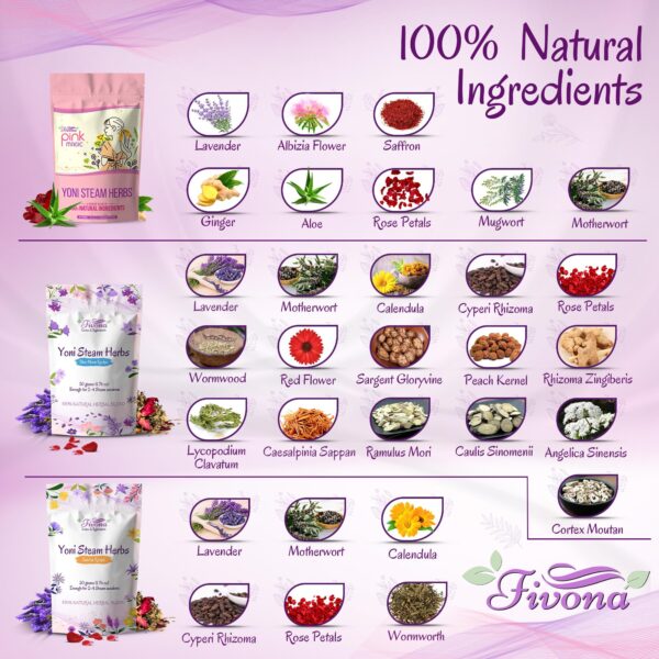 Fivona mezcla herbal para limpieza y balance PH vaginal