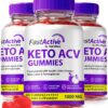 Gomitas Fast Active Keto ACV NutraRize paquete triple 180 unidades