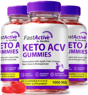 Gomitas Fast Active Keto ACV NutraRize paquete triple 180 unidades