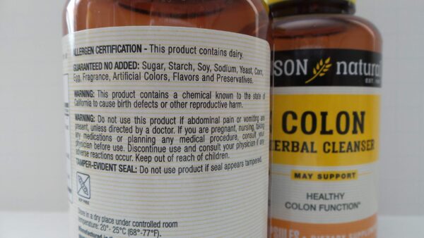 Tapa Mason Colon Herbal Cleanser 500mg 100 cápsulas