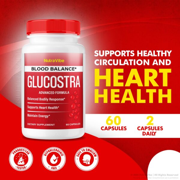 Paquete frontal de suplementos NutraVibe Glucostra