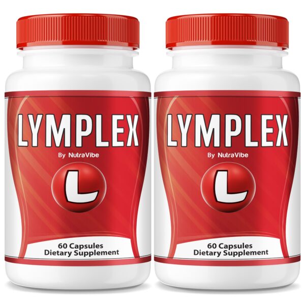 Paquete de 2 cápsulas Lymplex para soporte natural diario y detox