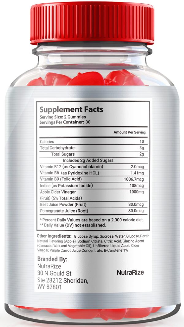 Gomitas USlimV fórmula avanzada con 1000MG vinagre sidra manzana