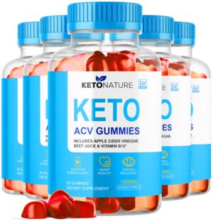 Paquete de gomitas Keto Nature ACV 5 frascos