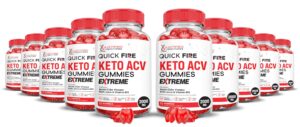 Paquete 10 Quick Fire Keto ACV gomitas extreme 2000mg