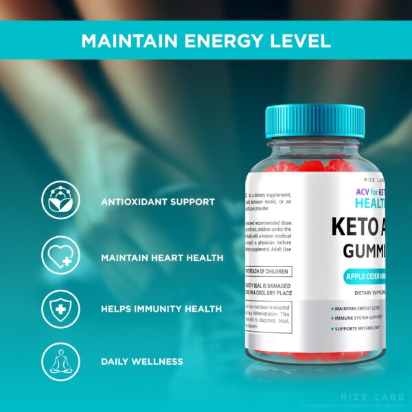 Paquete Gomitas ACV Keto Salud rize labs 60 unidades
