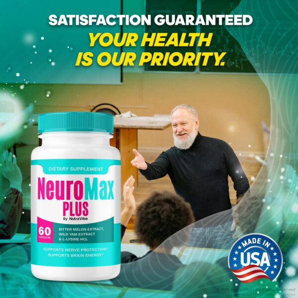 Envase y cápsulas Neuromax Plus apoyo mental diario