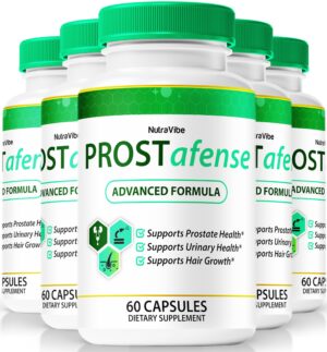 Version 1.0.0 NutraVibe Prostafense cápsulas paquete 5 salud próstata