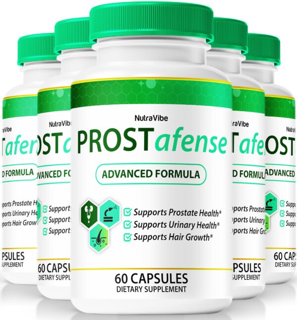Version 1.0.0 NutraVibe Prostafense cápsulas paquete 5 salud próstata