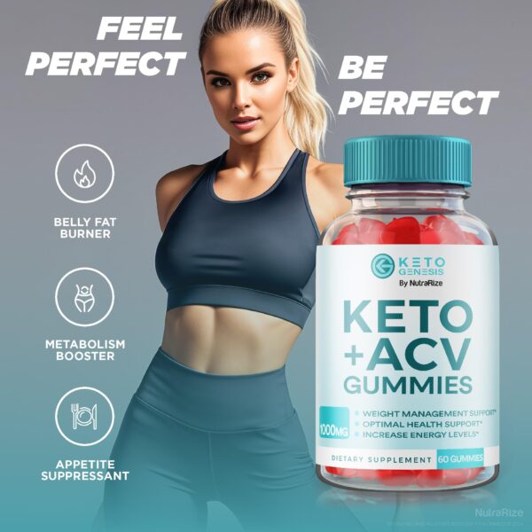 Keto Genesis gomitas caja lateral