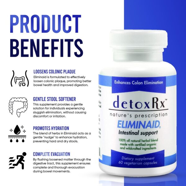 Caja de DetoxRx Eliminaid cápsulas vegetales y sin gluten