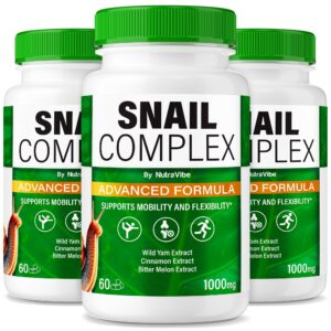 Frasco Snail Complex cápsulas para soporte articular movilidad