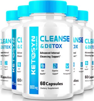 Paquete de 5 cápsulas Ketosyn para pérdida de peso avanzado