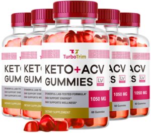 Paquete de 5 Turbo Trim Gomitas Keto ACV para pérdida de peso