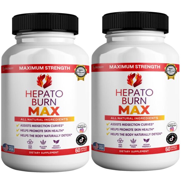 Caja de Greenvify Hepato Burn Max detox suplemento natural