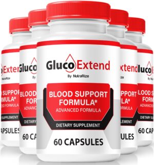 Paquete 5 Gluco Extend NutraRize 300 cápsulas