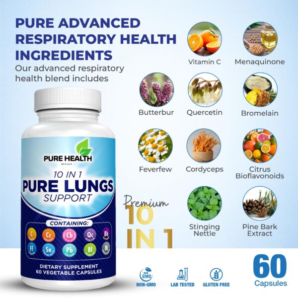 Paquete de suplemento Lung Detox para fumadores