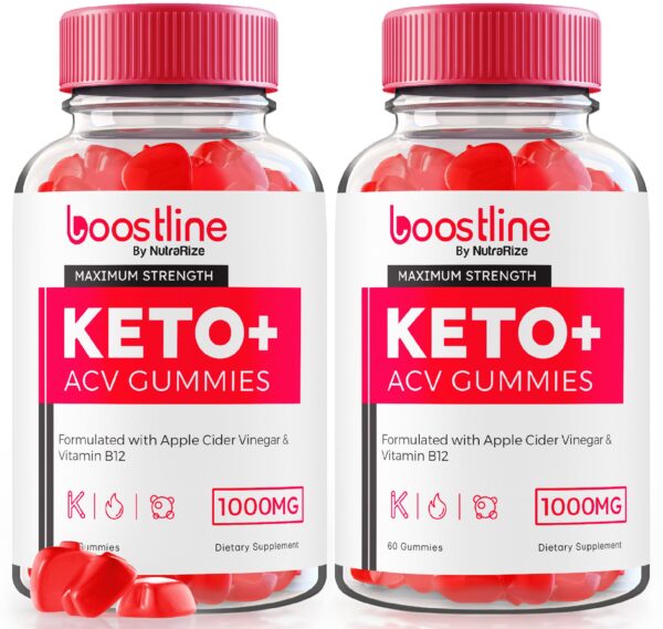 Paquete de 2 gomitas Boostline Keto ACV 1000MG
