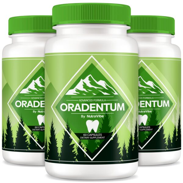 Oradentum cápsulas para salud oral completa y dientes fuertes