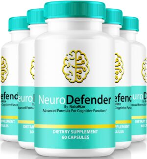 Neuro Defender cápsulas para memoria y concentración paquete cinco