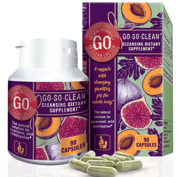 GO-SO-CLEAN cápsulas detox colon limpieza natural 90 unidades