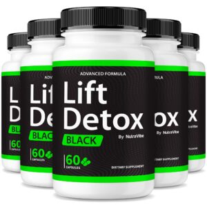 Paquete de 5 Lift Detox Black con frascos