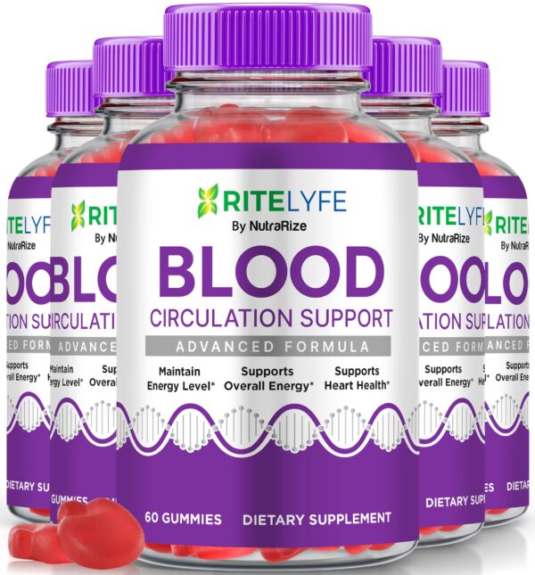 Gomitas NutraRize RiteLyfe para soporte circulación y energía