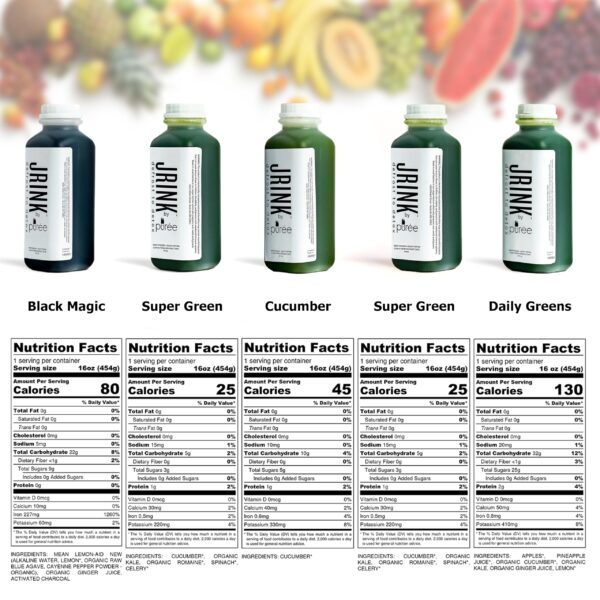 Paquete limpieza jugos orgánicos JRINK por Purée 2 días