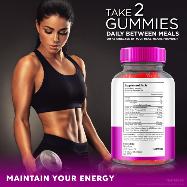 Nutrizen Keto ACV gomitas soporte metabolismo y energía