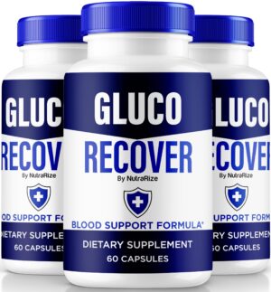 Version 1.0.0 paquete tres frascos capsulas gluco recover nutrarize