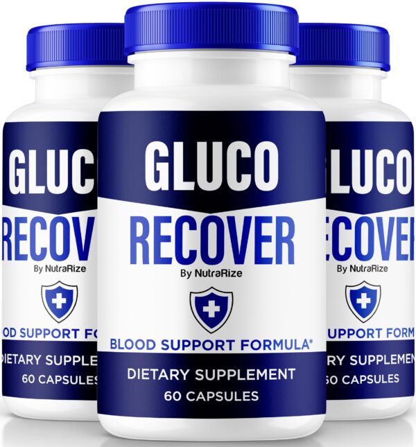 Version 1.0.0 paquete tres frascos capsulas gluco recover nutrarize